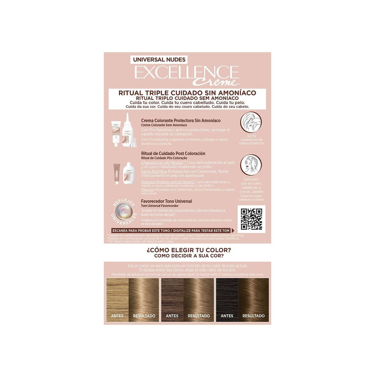 EXCELLENCE CREME UNIVERSAL NUDES TINTE #7U-BLONDE