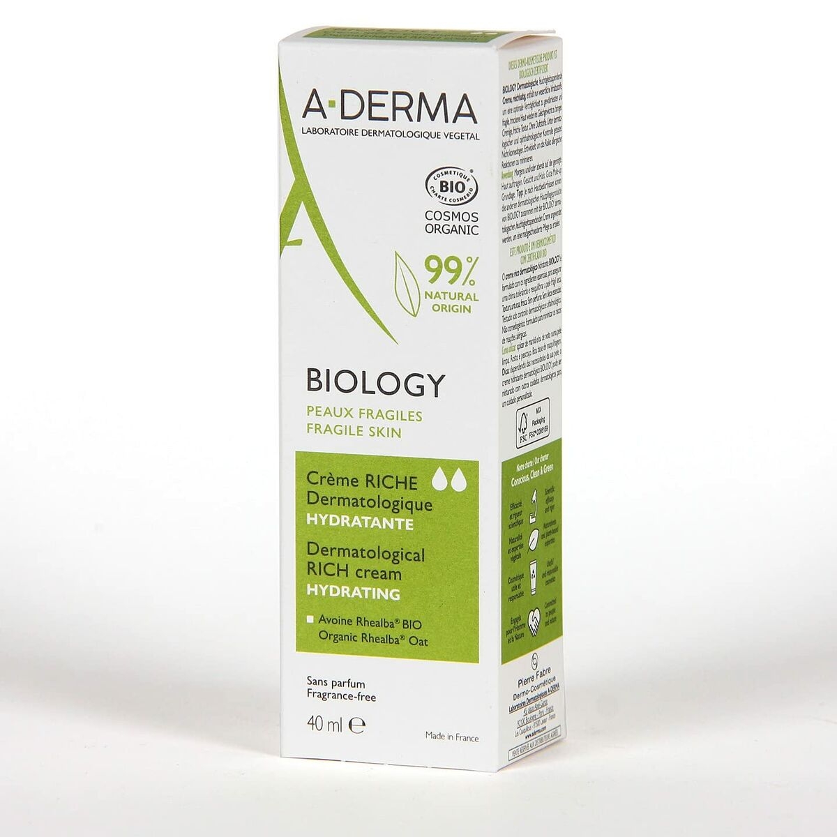 A-DERMA BIOLOGY RICH MOISTURISING CREAM