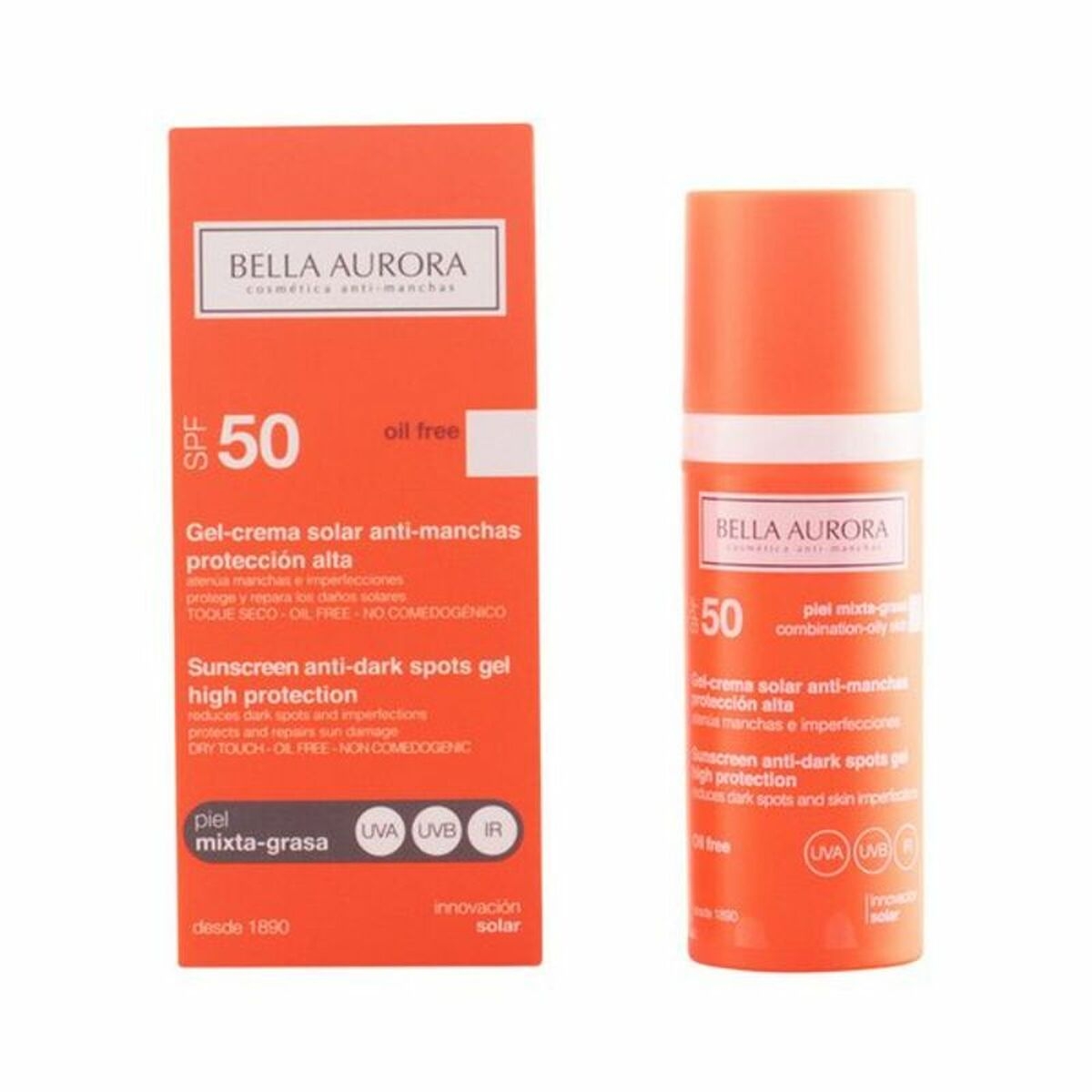 BELLA AURORA SOLAR GEL ANTI-MANCHAS MIXTA/GRASA SPF50