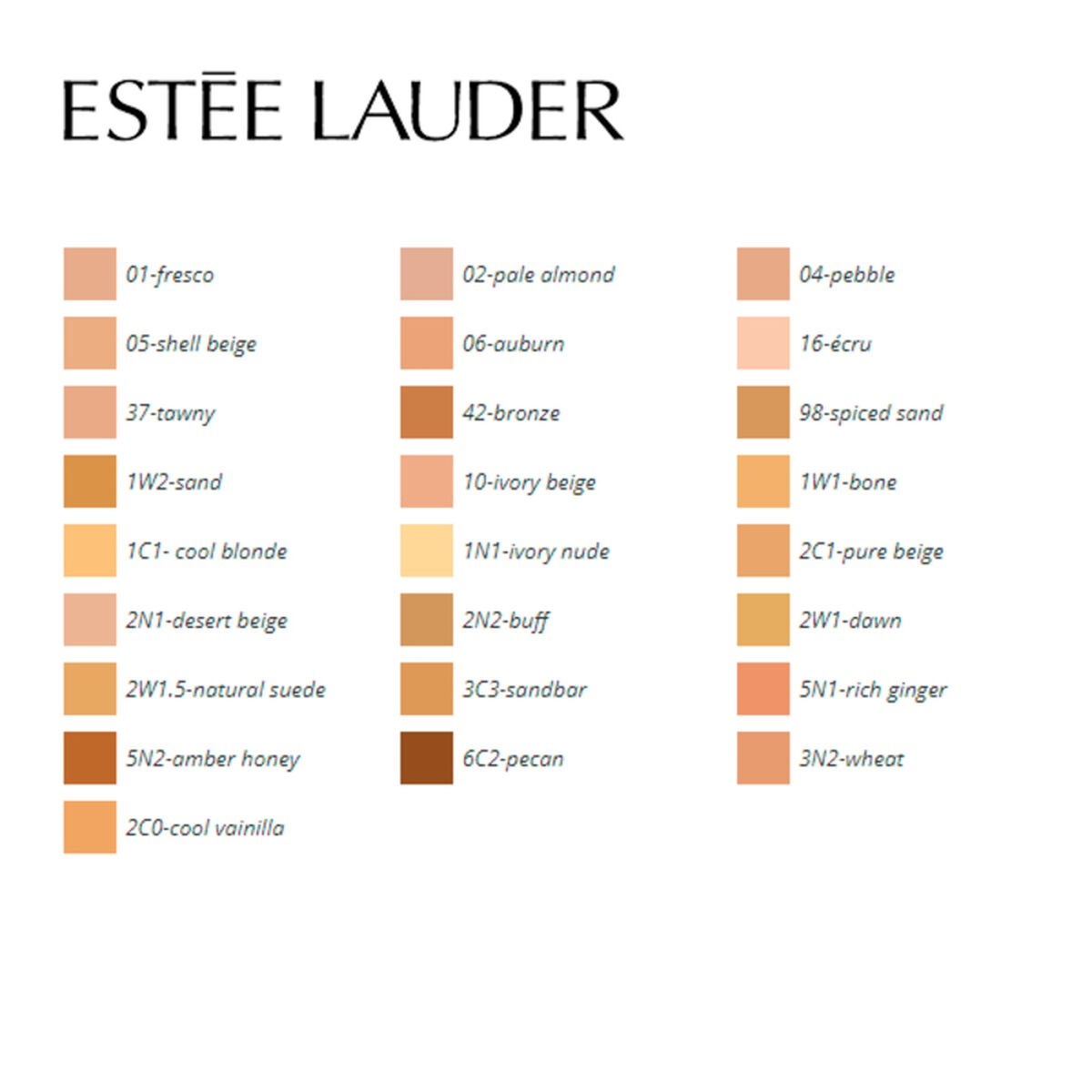 ESTEE LAUDER DOUBLE WEAR STAY IN PLACE POLVOS MAKE UP SPF10