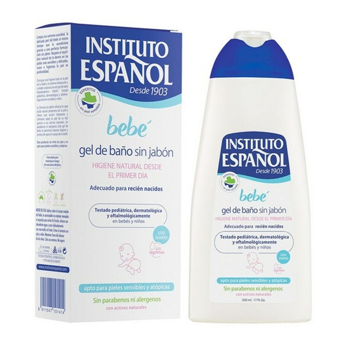 INSTITUTO ESPANOL BEBE GEL SIN JABON RECIEN NAVIDO PIEL SENS