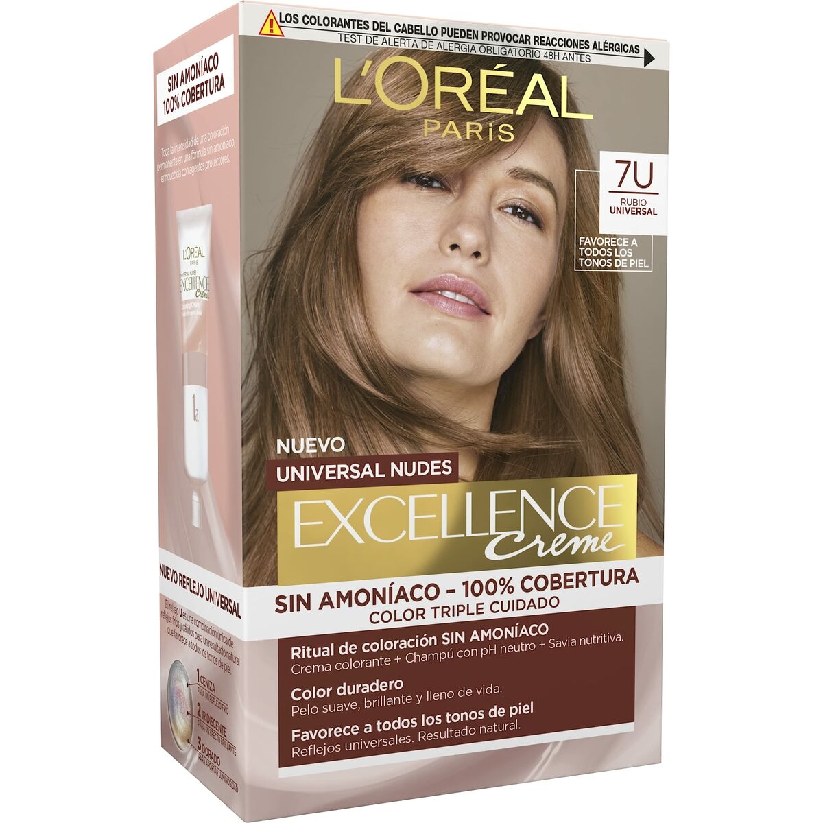 EXCELLENCE CREME UNIVERSAL NUDES TINTE #7U-BLONDE