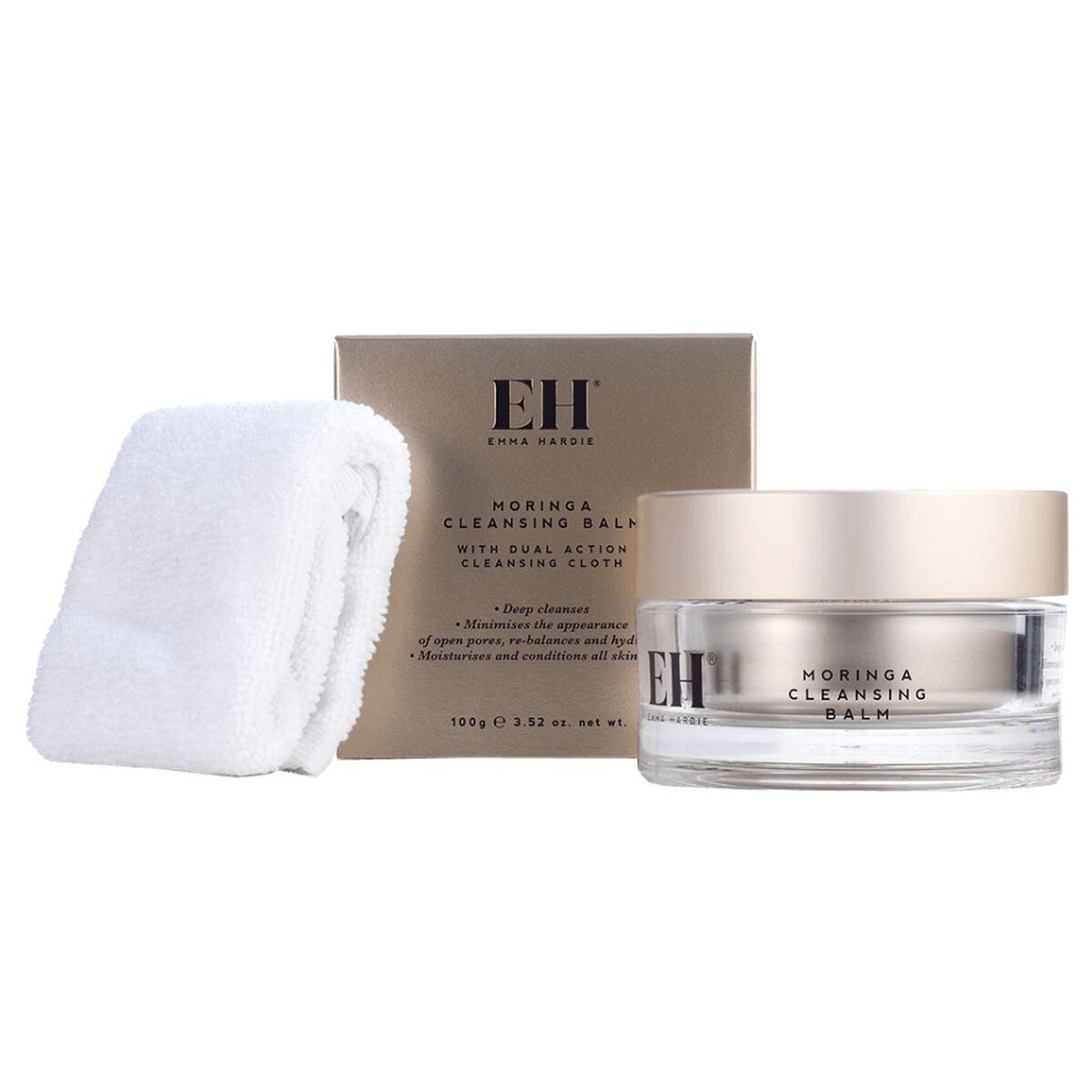 EMMA HARDIE MORINGA CLEANSING BALM W/CLOTH